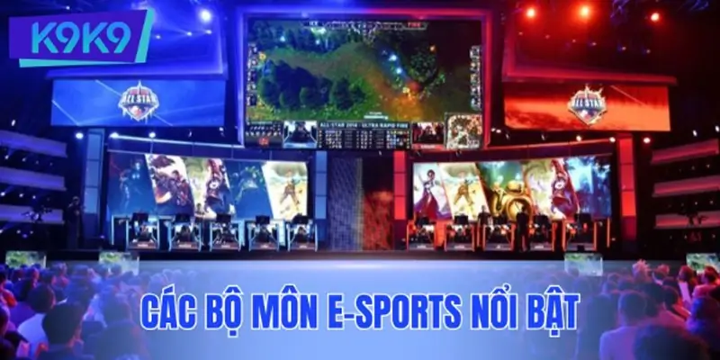 Các bộ môn E-sports nổi bật và sức hút mạnh mẽ tại hệ thống