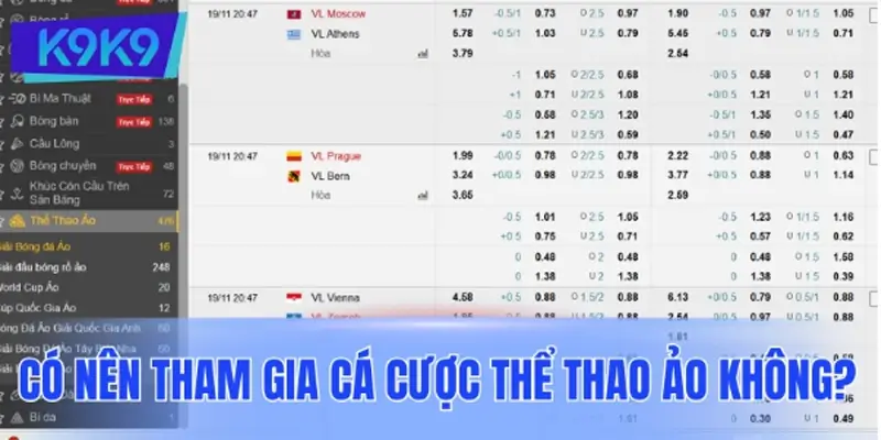 Có nên tham gia cá cược thể thao ảo không? Có nên tham gia cá cược thể thao ảo không?