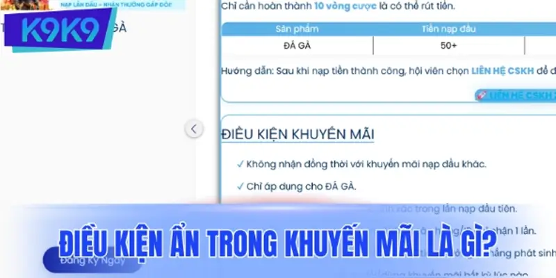 Điều kiện ẩn thường gặp trong khuyến mãi là gì?