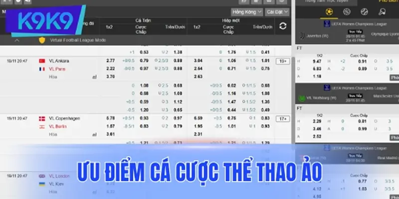 Ưu điểm vượt trội của hình thức cá cược thể thao ảo Ưu điểm vượt trội của hình thức cá cược thể thao ảo